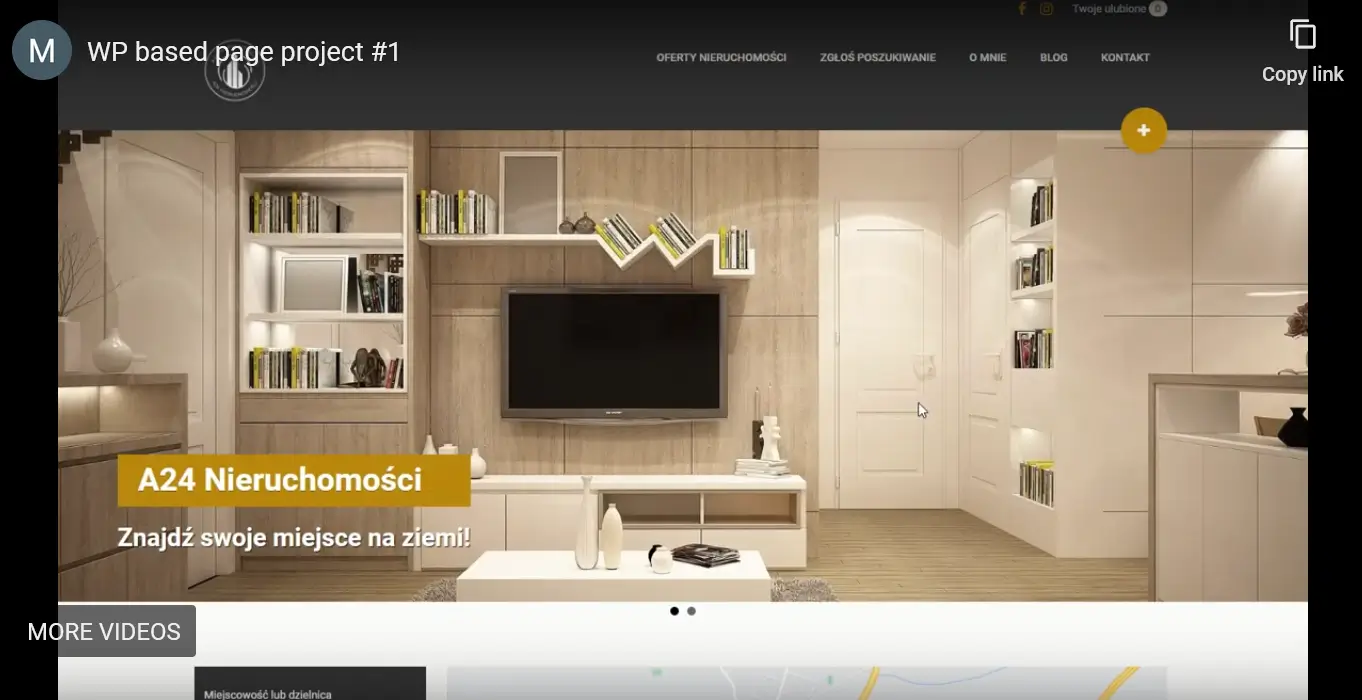 screenshot of personal site