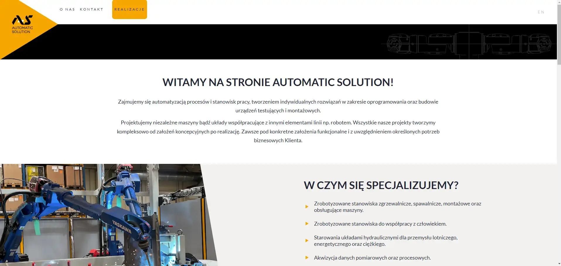 AS website screenshot