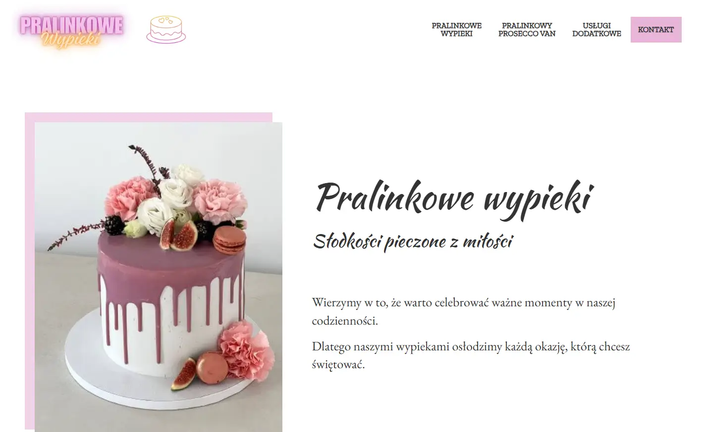 screenshot strony dla małego biznesu